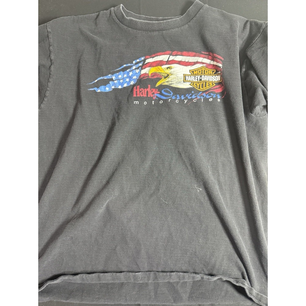 Vintage Y2K Harley-Davidson Huntington WV Black Tee‎ XL Biker